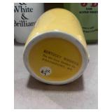 Vintage Black and White Whiskey and J& Whisky Pitchers and Old Crow Cup