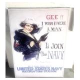 Repro Join the Navy Canvas Picture