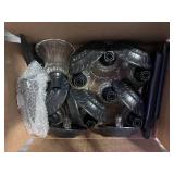 Set of 8 Solar Yard Lights Glass Globes Like New