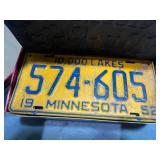 Set of 25 Vintage MN License Plates 1950-60