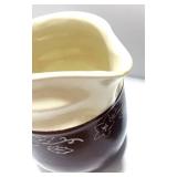 Vintage National Brotherhood Fridge Jug and Oxford Potteries Snow Flower Pitcher