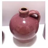 3 Pieces of Vintage Pottery Mauve