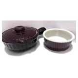 Covered Soup Crock, Ramekins, Serving Dish