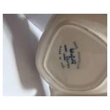 Vintage Winfield Dragon Flower Vegetable Bowl, S&P, and 6 Nut Plates(?)