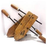 Pair of Vintage Jorgenson 10" Wood Clamps