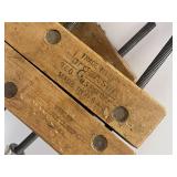 Pair of Vintage Jorgenson 10" Wood Clamps