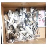 Box of Misc. Silverware Mostly WM Rogers