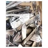 Box of Misc. Silverware Mostly WM Rogers
