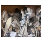 Box of Misc. Silverware Mostly WM Rogers
