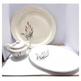 Set of Universal Potteries Camwood Ivory Cattail Dishes See Set List in Description