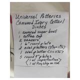 Set of Universal Potteries Camwood Ivory Cattail Dishes See Set List in Description