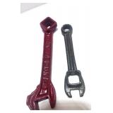 Antique Planet Jr. Wrench, Hackett No 5 Multi Tool, Brinks Multi Wrench and Small Wrench