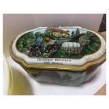 Pyrex Bowl and German Cracker Tin