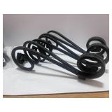 6 Antique Metal Pulls, Jar of Marbles and Three Metal Hangers