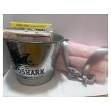 Bucket of 13 NOS Iron on Transfers and Patterns and Handmade Pink Purse