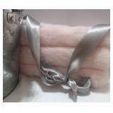 Bucket of 13 NOS Iron on Transfers and Patterns and Handmade Pink Purse