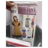 Bucket of 13 NOS Iron on Transfers and Patterns and Handmade Pink Purse