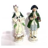 Pair of Occupied Japan Victorian Figurines