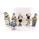 6 Porcelain Figurines Japan