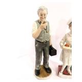 Vintage Original Arnart Nurse, 1988 Enesco Doctor, and Small Porcelain Nurse