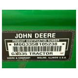 John Deere GX335 Lawn Tractor - Snowblower & Cab