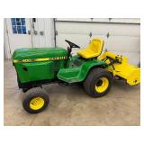 John Deere 400 Garden Tractor - Tiller, Mower Deck, Rear PTO, 3-point