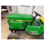 John Deere 400 Garden Tractor - Tiller, Mower Deck, Rear PTO, 3-point