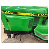 John Deere 400 Garden Tractor - Tiller, Mower Deck, Rear PTO, 3-point
