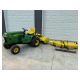 John Deere 400 Garden Tractor - Tiller, Mower Deck, Rear PTO, 3-point