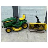 John Deere X540 Garden Tractor - Mower Deck & Snowblower