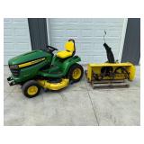 John Deere X540 Garden Tractor - Mower Deck & Snowblower