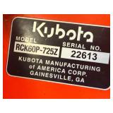 Kubota Z726X 60" Commercial Zero Turn Mower