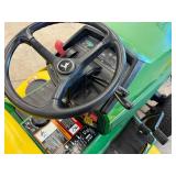 John Deere 455 Diesel Garden Tractor, Cab & Front Blade