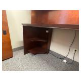Wood Desk & Credenza