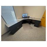 Modular Corner Desk w/ File Drawers