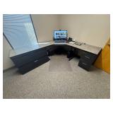 Modular Corner Desk w/ File Drawers