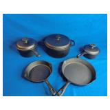 8-Pc. Pre-Seasoned Cast Iron Cookware Set