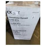 Coby 8150 BTU SACC/SEC (12,000 BTU ASHRAE) Portable 3-in-1 Portable Air Conditioner, Dehumidifier and Fan