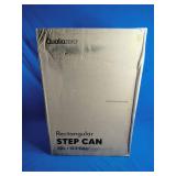 Qualiazero 13.2-Gallon Stainless Steel Rectangular Step Trash Can