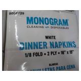 500 Monogram White 2 Ply Dinner Nap...