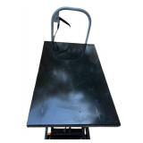 Hydraulic Lift Table Cart, 500LBS, Manual Scissor Lift Table w/ 4 Wheels and Foot Pump, Elevating Hydraulic Cart for Material Handling