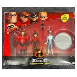 Incredibles 2 Disney Pixar Action Figures Mr. Incredible, Elestigirl & Frozone