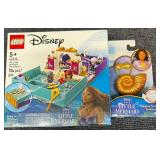 Sealed New Disney Princess Little Mermaid "The Little Mermaid Story Book" Lego Set 43213 & Singing Seashell Necklace