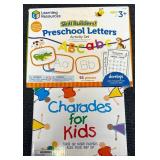 Charades For Kids & Preschool Letters Activity Set