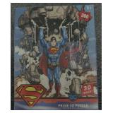New DC Superman 3D Puzzle & Two Lego City Sets - Roadwork Truck & Fire Helicopter - Sealed