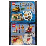 New DC Superman 3D Puzzle & Two Lego City Sets - Roadwork Truck & Fire Helicopter - Sealed