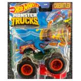 All New - Monster Jam Grave Digger (XL truck) 1/24 Truck - Hot wheels Monster Trucks Cage rattler & New Lego Batman