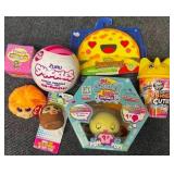 Sensory Toys Taco, Zuru Snackles Teanie Tots, Slime, Squishy Dumpling, And Keychain & More Toy Lot