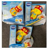 Lot of 3 New V-tech Spin and Learn Flashlight