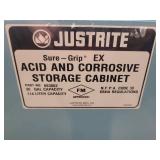 JustRite Storage Cabinet (560226) Acid and Corrosive Storage Cabinet, Key For Lock Not Included
